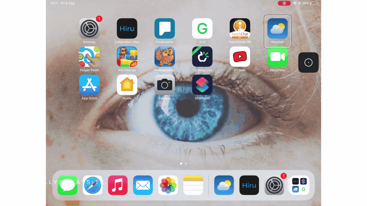 iPadOS 17 Snap to item IRISBOND iPadOS 17 revolutionizes the eye-tracking experience